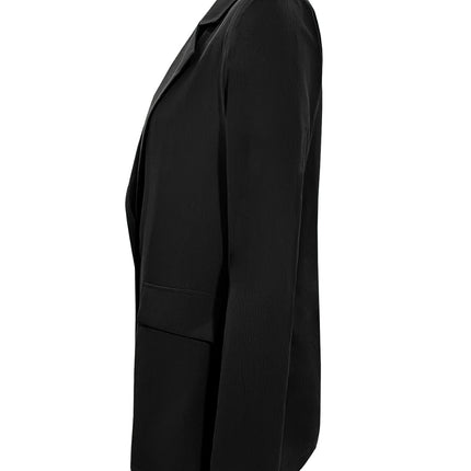 Lapel Collar Long Sleeve Blazer