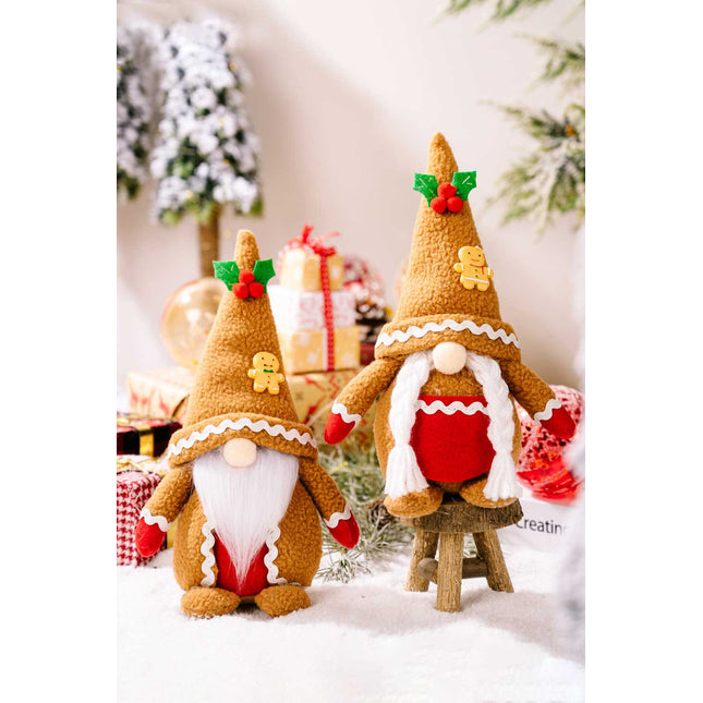 2-Pack Christmas Gingerbread Gnomes