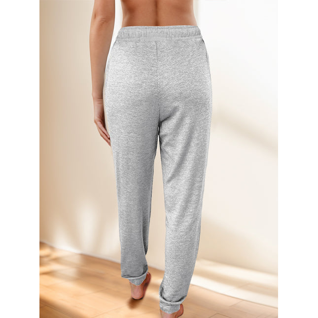 Full Size Drawstring Elastic Waist Joggers with Pockets