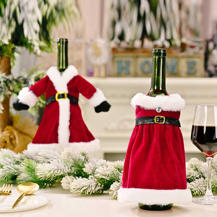 2-Pack Christmas Dress Wine Bottle Covers