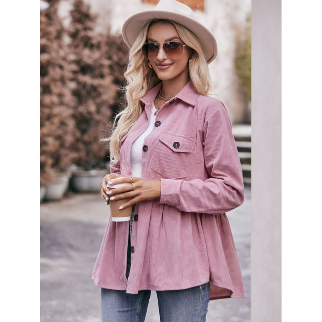 Mandy Collared Neck Long Sleeve Shirt