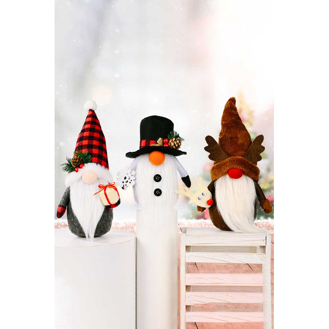 3-Pack Christmas Faceless Gnomes