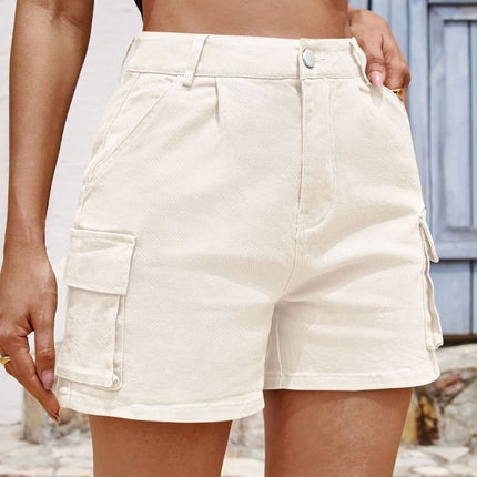 Pocketed High Waist Shorts