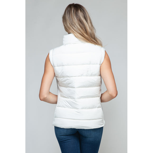 Snobbish Zip Up Turtleneck Vest with Pockets