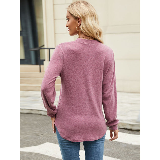 Round Neck Long Sleeve T-Shirt