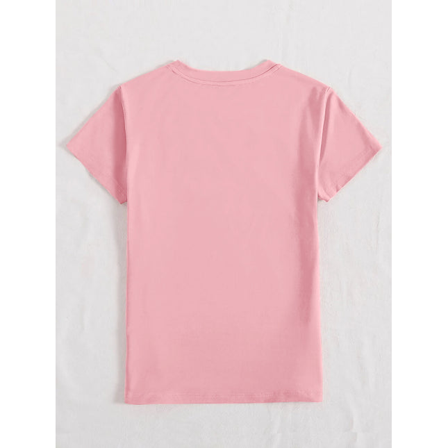 HAPPY EASTER Round Neck Short Sleeve T-Shirt