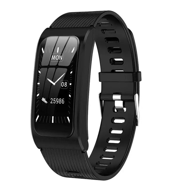 Color: Black, style: A - Cross-Border Hot Style Color Screen AK12 Smart Watch Heart Rate Monitoring Bluetooth Sports Bracelet Factory Direct Sales Dropship