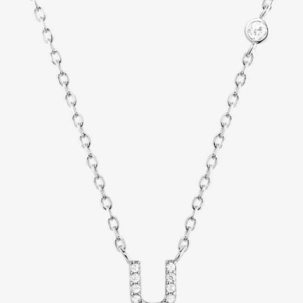 Q To U Zircon 925 Sterling Silver Necklace