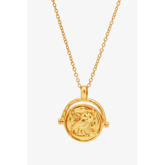 18K Gold-Plated Brass Double Sided Wear Necklace