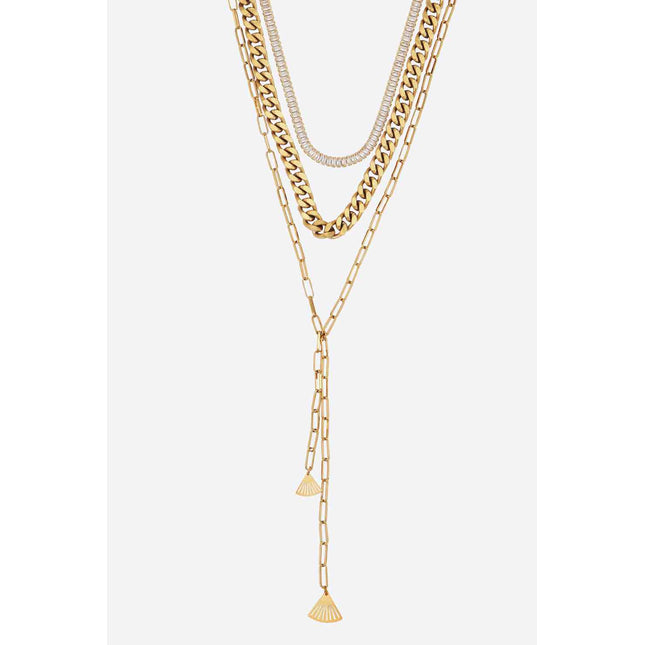 Layered 18K Gold-Plated Necklace