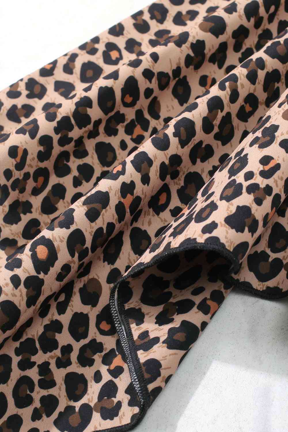 Girls Leopard Graphic Handkerchief Hem Spliced Dress – Vickie Lynn's