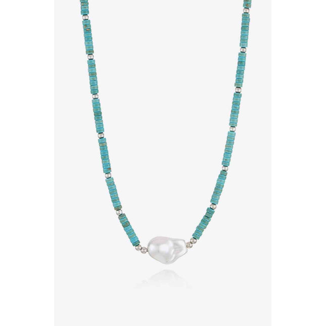 Turquoise & Pearl Necklace