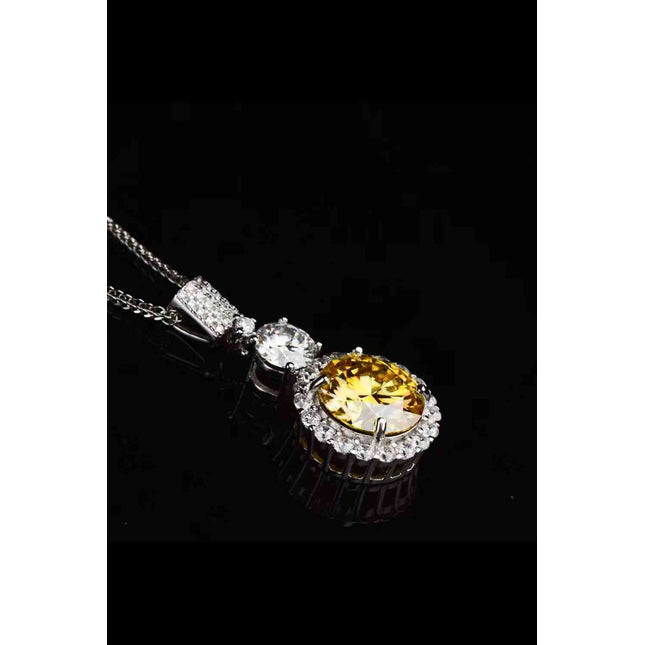 6 Carat Moissanite Pendant Necklace