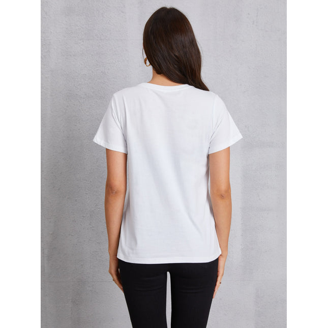 JUST A GIRL WHO LOVES DUCK Round Neck T-Shirt