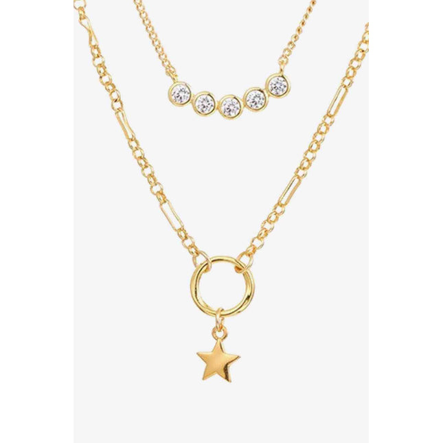 Zircon Star Pendant Necklace