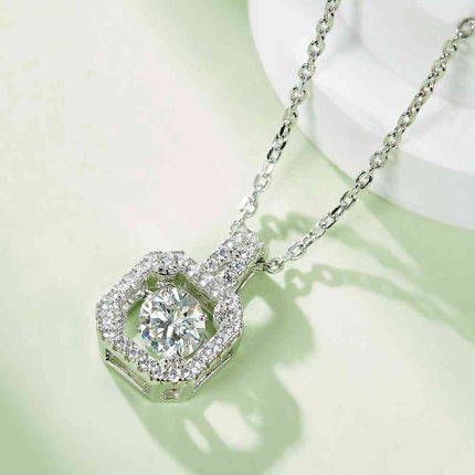 Adored Moissanite 925 Sterling Silver Necklace