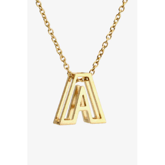 A to J Letter Pendant Nekclace