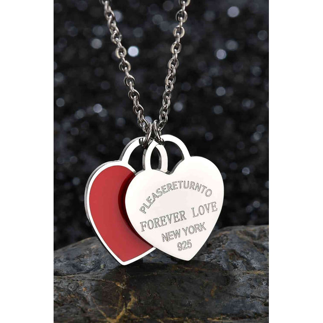 Heart Pendant Stainless Steel Necklace