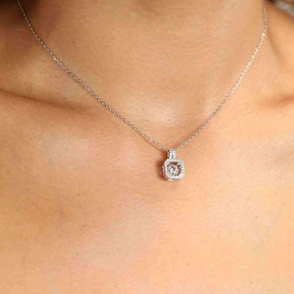 Adored Moissanite 925 Sterling Silver Necklace