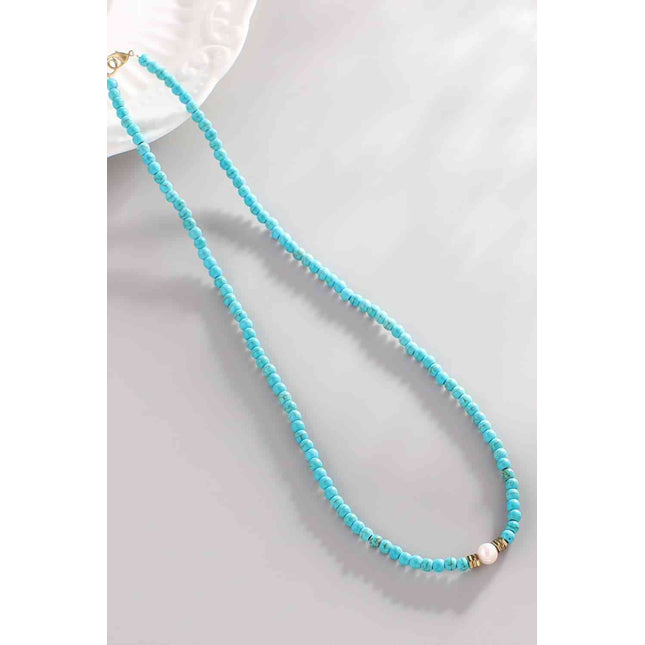 Turquoise & Pearl Necklace