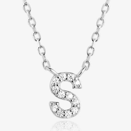 Q To U Zircon 925 Sterling Silver Necklace