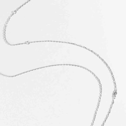 Q To U Zircon 925 Sterling Silver Necklace