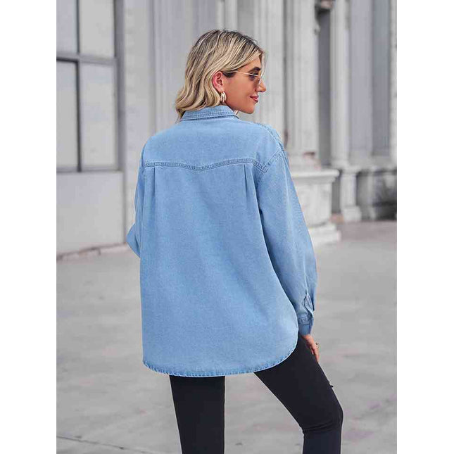 Long Sleeve Denim Shirt Jacket