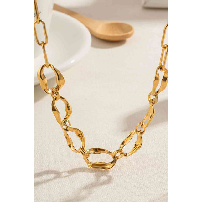 18K Gold-Plated Stainless Steel Necklace