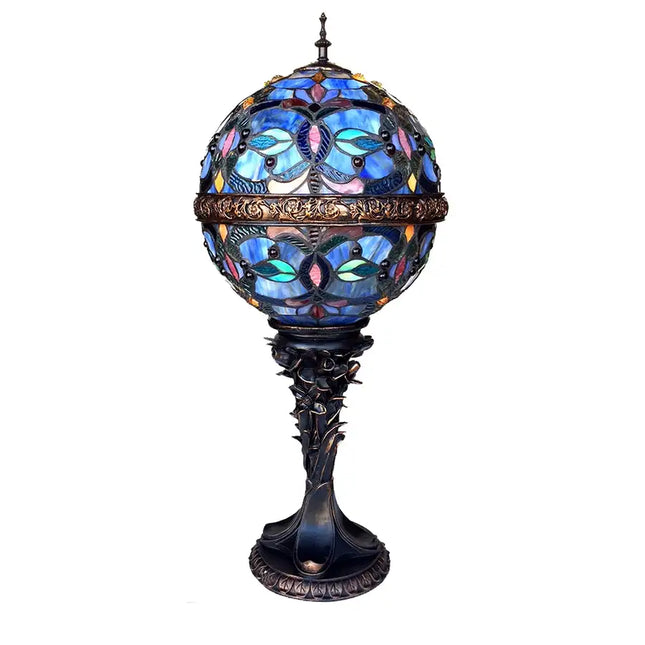 "CHARLIZE" Tiffany-style 1 Light Victorian Table Lamp