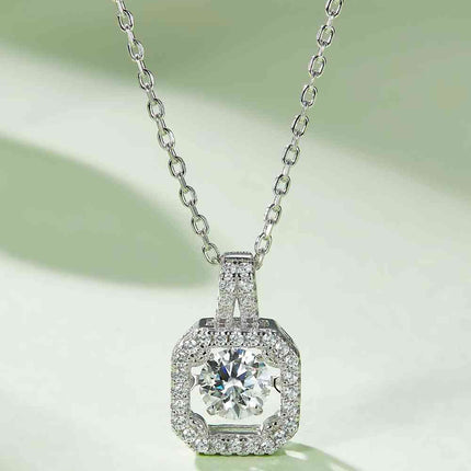 Adored Moissanite 925 Sterling Silver Necklace