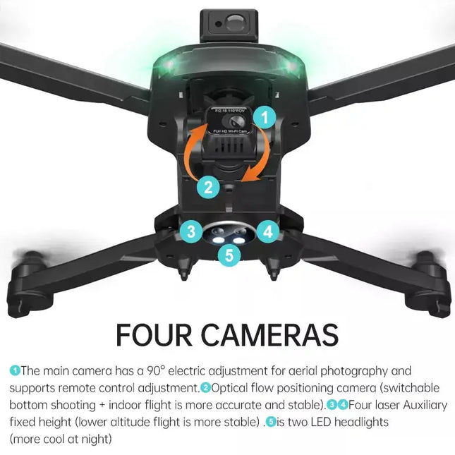 4K pixel HD six-axis level 7 GPS drone