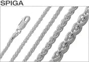 1.8MM Sterling Silver Spiga Wheat Chain Necklace