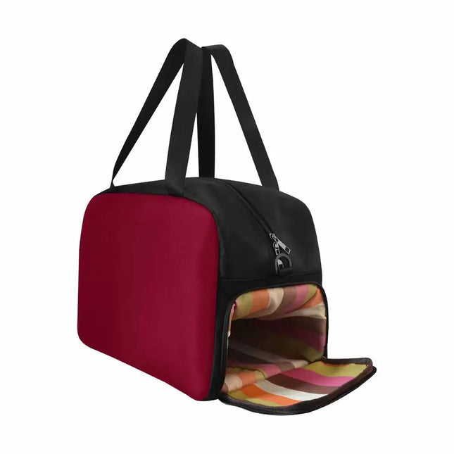 Uniquely You Burgundy Red  Tote and Crossbody Travel Bag