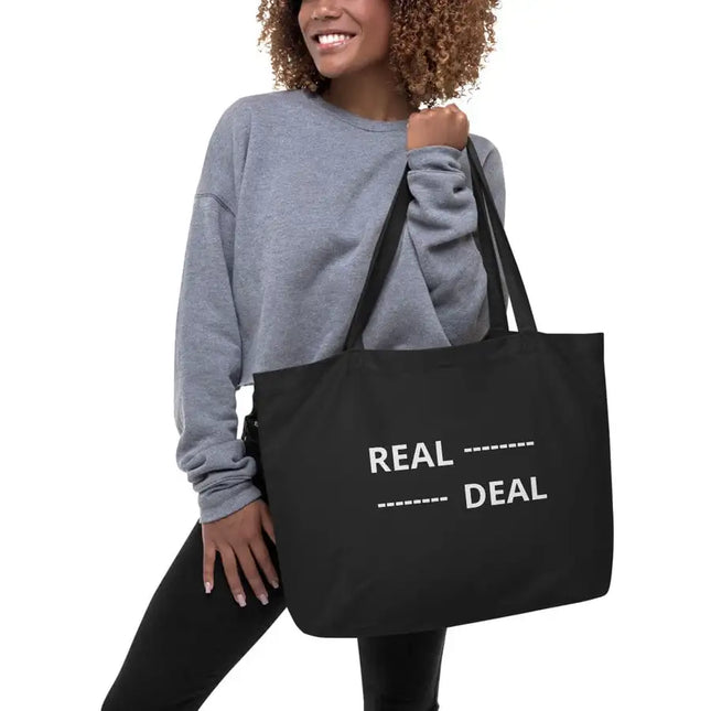 Uniquely You Canvas Tote Bag, Real Deal Word Art Print