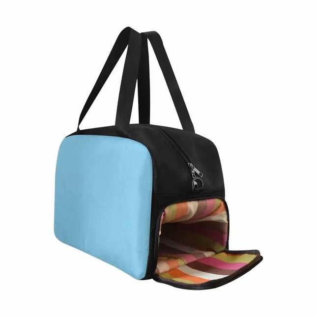 Uniquely You Light Blue  Tote and Crossbody Travel Bag